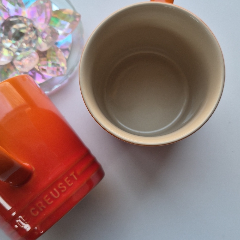 Le Creuset Flame Ombre Stoneware Coffee Mugs - Set of 2 - Picture 4 of 6